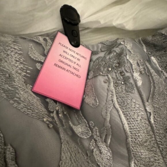 NWT Terani Couture 2111C4557 Beaded Homecoming Dress Silver Size 4 - Picture 10 of 10